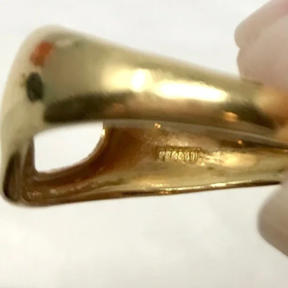 Tiffany & Co Peretti 18k Gold “Open Heart” Ring